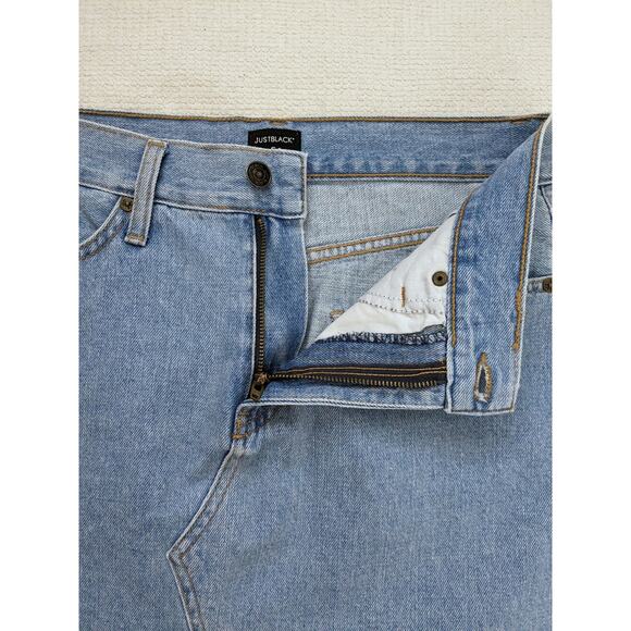 JUST BLACK Light Wash Denim Jean Mini Skirt Size Small - Picture 5 of 8